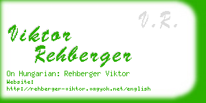 viktor rehberger business card